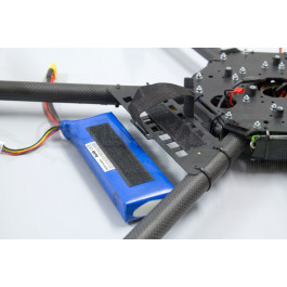 Support de batterie sur bras pour chassis octo Quadframe