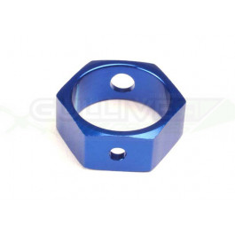 Adaptateur de frein + hexagone alu bleu