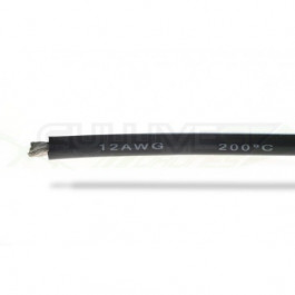 Câble silicone 12AWG (3,58mm²) noir - 1m