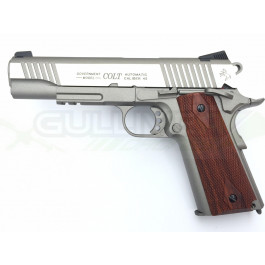 Réplique de colt 1911 rail gun co2 inox