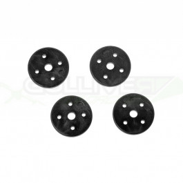 HOBAO  Pistons d'amortisseurs (x4) Noir 4 trous