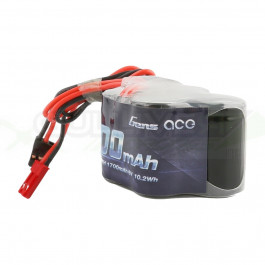 Batterie RX NiMh 6.0V 1700Mah Hump prise BEC et JR