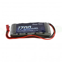 Batterie RX NiMh 6.0V 1700Mah droite prise BEC et JR