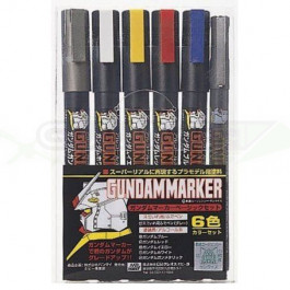 Marqueurs Gundam Marker Basic 6 Color Set