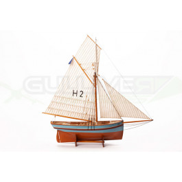 Maquette bois bateau Henriette Marie 1/50