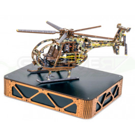 Puzzle mécanique bois Hélicoptère EDITION LIMITEE