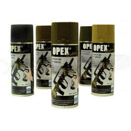 Bombe de peinture noir mât Opexcolor 400ML