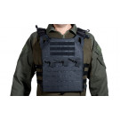 Gilet Tactique V18 plate carrier coupe laser + 2 plaques protection dummy 