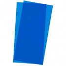 Plaques transparentes bleues 150x300x0.25mm Evergreen