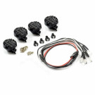 Kit phares ronds 4 LEDS avec connecteurs