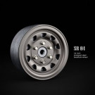 Gmade JANTE 1.9 SR04 beadlock wheels (Uncoated Silver) (2)