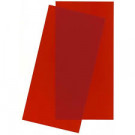 Plaque transparente rouge 150x300x0.25mm Evergreen