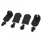 Protections amortisseurs RPM noir pour traxxas 1/10 (4pc)