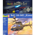 Maquette d'hélicoptère BELL OH-58D KIOWA 1/72 - Model Set