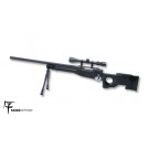 Réplique SPRING Sniper L96 Noir avec lunette et bi-pied Saigo/WE