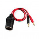 Adaptateur 12v allume cigare (femelle)  vers fiche banane