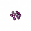 Ecrous 4mm Violet (x10)