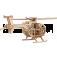 Puzzle mécanique bois Hélicoptère